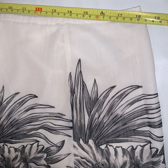 Jones Wear Floral Print Lightweight Midi Skirt Size 16 - Picture 3 of 9